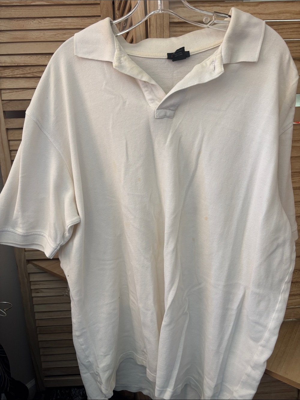 Cherokee White Short-Sleeve Polo Shirt XXL